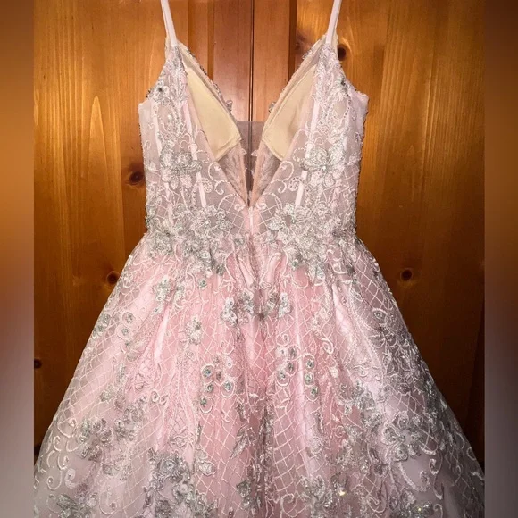 Sherri Hill Pink Prom Formal Dress Size 2 - Picture 7 of 8